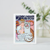 Alphonse Mucha Briefkaart (Staand voorkant)