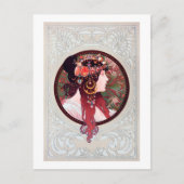 Alphonse Mucha Briefkaart (Voorkant)