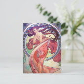 Alphonse Mucha Briefkaart (Staand voorkant)