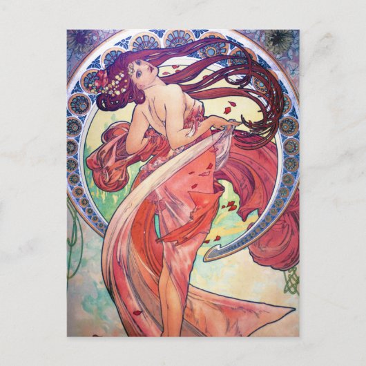 Alphonse Mucha Briefkaart (Voorkant)