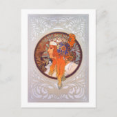 Alphonse Mucha Briefkaart (Voorkant)