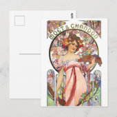 Alphonse Mucha Briefkaart (Voorkant / Achterkant)