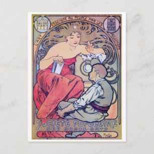 Alphonse Mucha Briefkaart