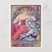 Alphonse Mucha Briefkaart (Voorkant)