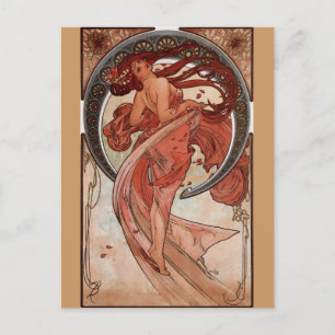 Alphonse Mucha, Briefkaart "Dance"