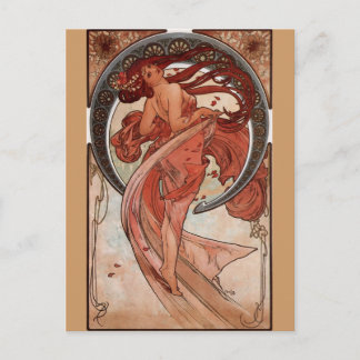 Alphonse Mucha, Briefkaart "Dance"