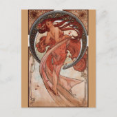 Alphonse Mucha, Briefkaart "Dance" (Voorkant)