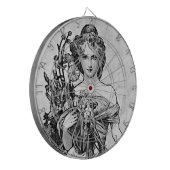 Alphonse Mucha Broken Blossom Dartbord (Voorkant Links)