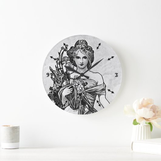 Alphonse Mucha Broken Blossom Grote Klok (Huis)