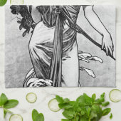 Alphonse Mucha Broken Blossom Theedoek (Gevouwen)