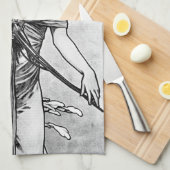 Alphonse Mucha Broken Blossom Theedoek (Quarter Fold)