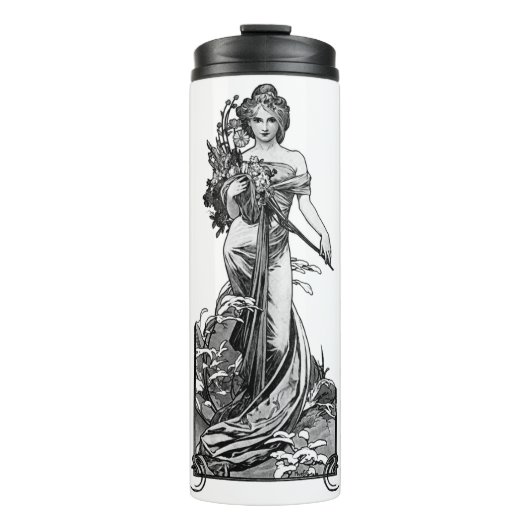 Alphonse Mucha Broken Blossoms Thermosbeker (Voorkant)