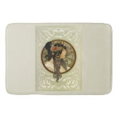 Alphonse Mucha - Byzantine Head Brunette Badmat (Voorkant)