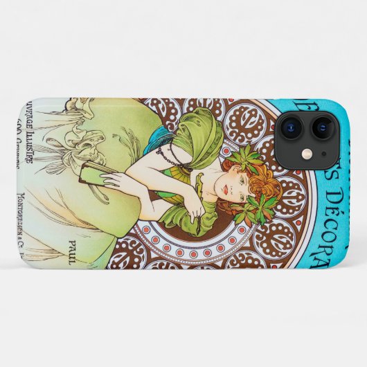 Alphonse Mucha Case-Mate iPhone Case (Achterkant (horizontaal))