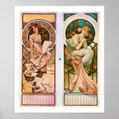 Alphonse Mucha Champagne Advertisement Poster (Voorkant)