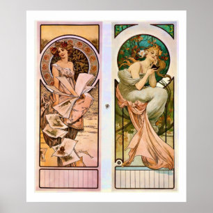 Alphonse Mucha Champagne Advertisement Poster