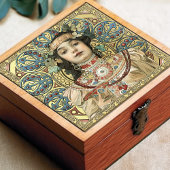 Alphonse Mucha Champagne Art Nouveau  Tegeltje