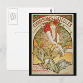 ALPHONSE MUCHA CHANSONS D'AJEULES BRIEFKAART (Voorkant / Achterkant)