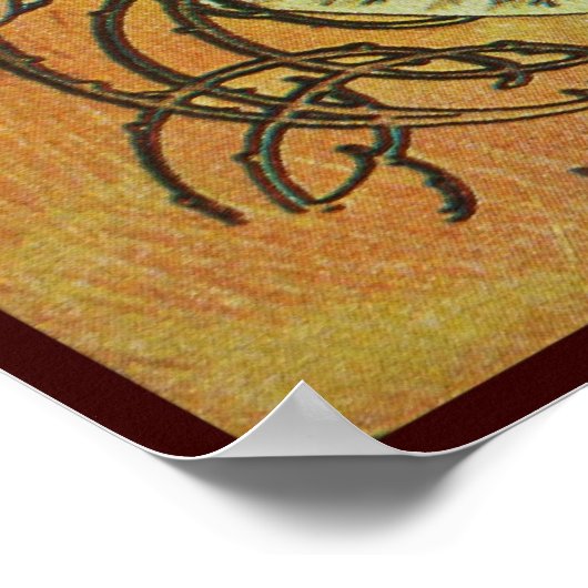 alphonse mucha chocolade bij mexicain poster (Hoek)