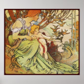 alphonse mucha chocolade bij mexicain poster (Voorkant)