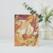 Alphonse Mucha Chocolat Briefkaart (Staand voorkant)