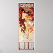 Alphonse Mucha, Chocolat Mexicain 1896 Poster (Voorkant)
