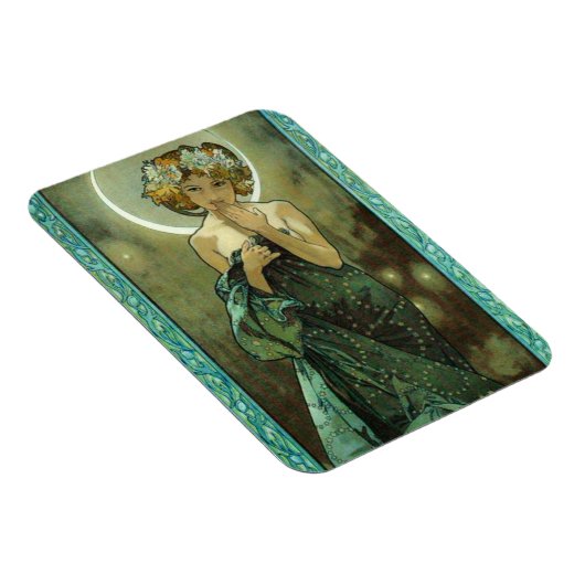 Alphonse Mucha Clair De Lune Magnet Magneet (Rechterzijde)