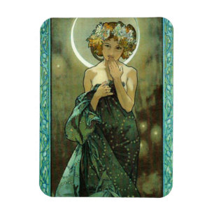 Alphonse Mucha Clair De Lune Magnet Magneet