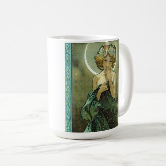 Alphonse Mucha Clair de Lune Mok (Voorkant rechts)