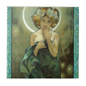 Alphonse Mucha Clair de Lune Tile Tegeltje (Voorkant)