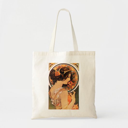 Alphonse Mucha Cow Slip Canvas tas (Voorkant)