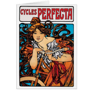 Alphonse Mucha - Cycla Perfecta Retro Art Nouveau