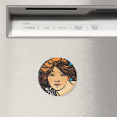 Alphonse Mucha - Cycla Perfecta Retro Art Nouveau Magneet (Insitu (Vaatwasser))