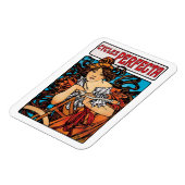 Alphonse Mucha - Cycla Perfecta Retro Art Nouveau Magneet (Linkerzijde)