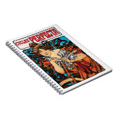 Alphonse Mucha - Cycla Perfecta Retro Art Nouveau Notitieboek (Rechterzijde)