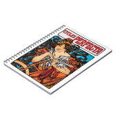 Alphonse Mucha - Cycla Perfecta Retro Art Nouveau Notitieboek (Linkerzijde)