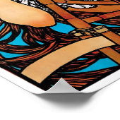 Alphonse Mucha - Cycla Perfecta Retro Art Nouveau Poster (Hoek)