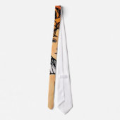 Alphonse Mucha - Cycla Perfecta Retro Art Nouveau Stropdas (Achterkant)