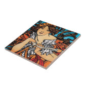 Alphonse Mucha - Cycla Perfecta Retro Art Nouveau Tegeltje (Zijkant)