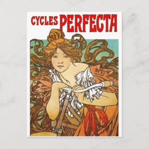 Alphonse Mucha - Cycles Perfecta Briefkaart