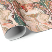 Alphonse Mucha: Dagdroom (Rêverie) Cadeaupapier (Rol Hoek)