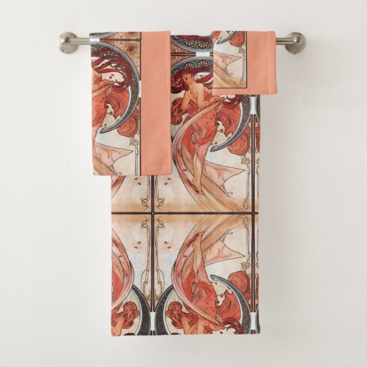 Alphonse Mucha Dance 1898 Art Bad Handdoek (Insitu)