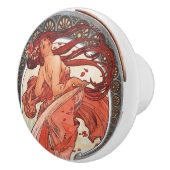Alphonse Mucha Dance 1898 Art Keramische Knop (Rechts)