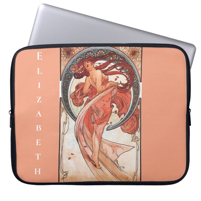 Alphonse Mucha Dance 1898 Art  Laptop Sleeve (Voorkant)