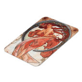 Alphonse Mucha Dance 1898 Art  Magneet (Linkerzijde)