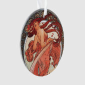 Alphonse Mucha Dance 1898 Art Ornament (voorkant)