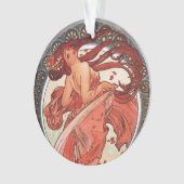 Alphonse Mucha Dance 1898 Art Ornament (voorkant)
