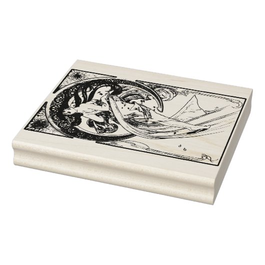 Alphonse Mucha Dance 1898 Art  Rubberstempel (Stempel)