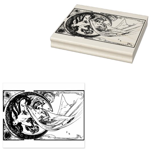 Alphonse Mucha Dance 1898 Art  Rubberstempel (Gestempeld)