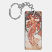 Alphonse Mucha Dance 1898 Art  Sleutelhanger (Voorkant Links)